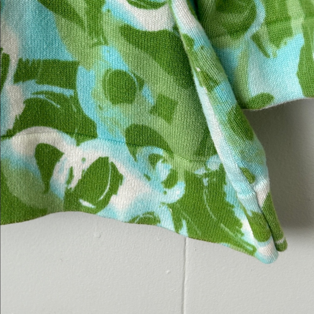 Liz Claiborne Green and Blue Knit Top Cardigan Sweater  2x - Picture 6 of 9